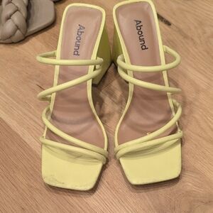 Abound Women's Lemon Strappy Heels